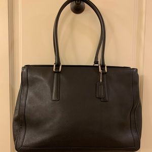 Vintage black Coach 9426 Large Business Tote bag